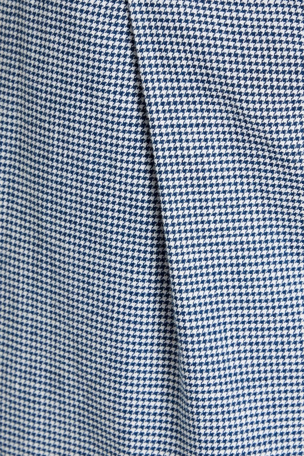 MAISON MARGIELA Cropped belted houndstooth cotton-blend pants