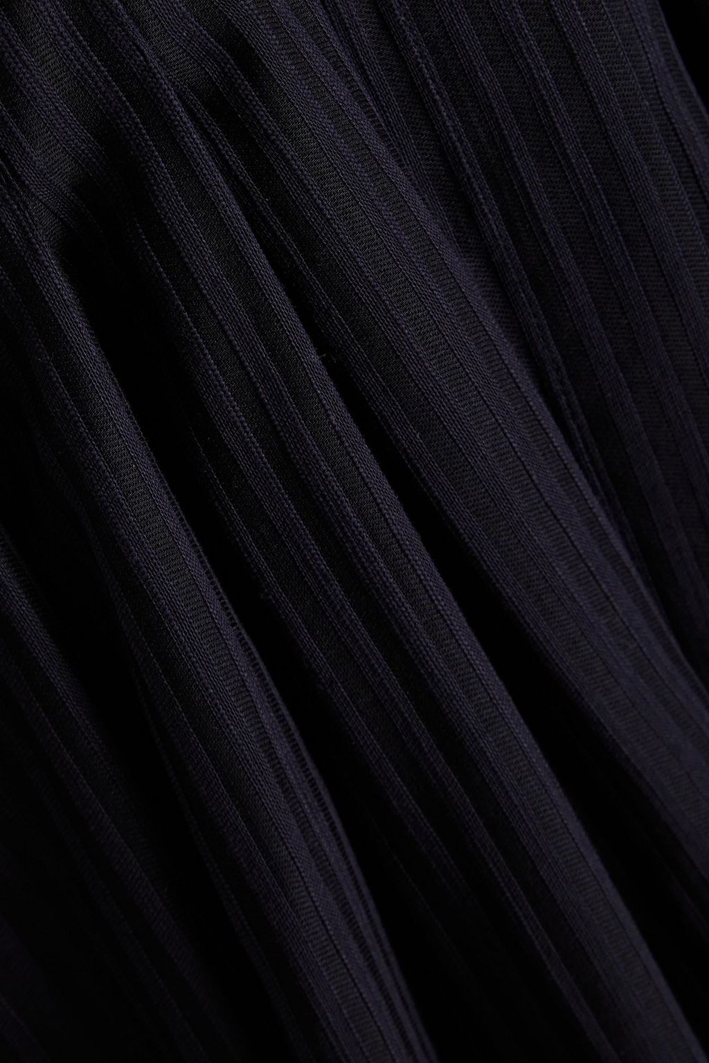 PALMER//HARDING Pleated striped jacquard midi shirt dress