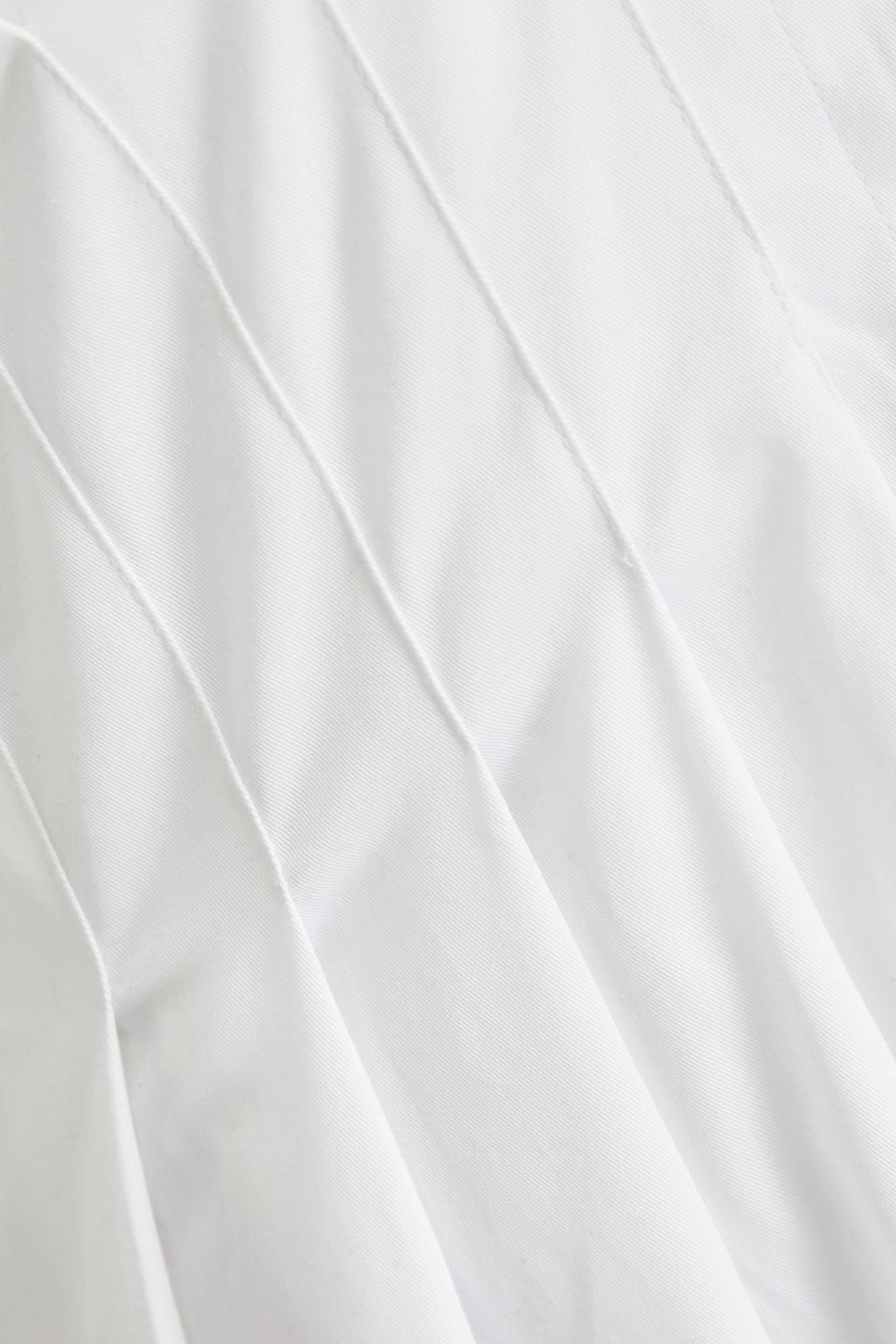 PALMER//HARDING Pleated cotton-poplin maxi shirt dress