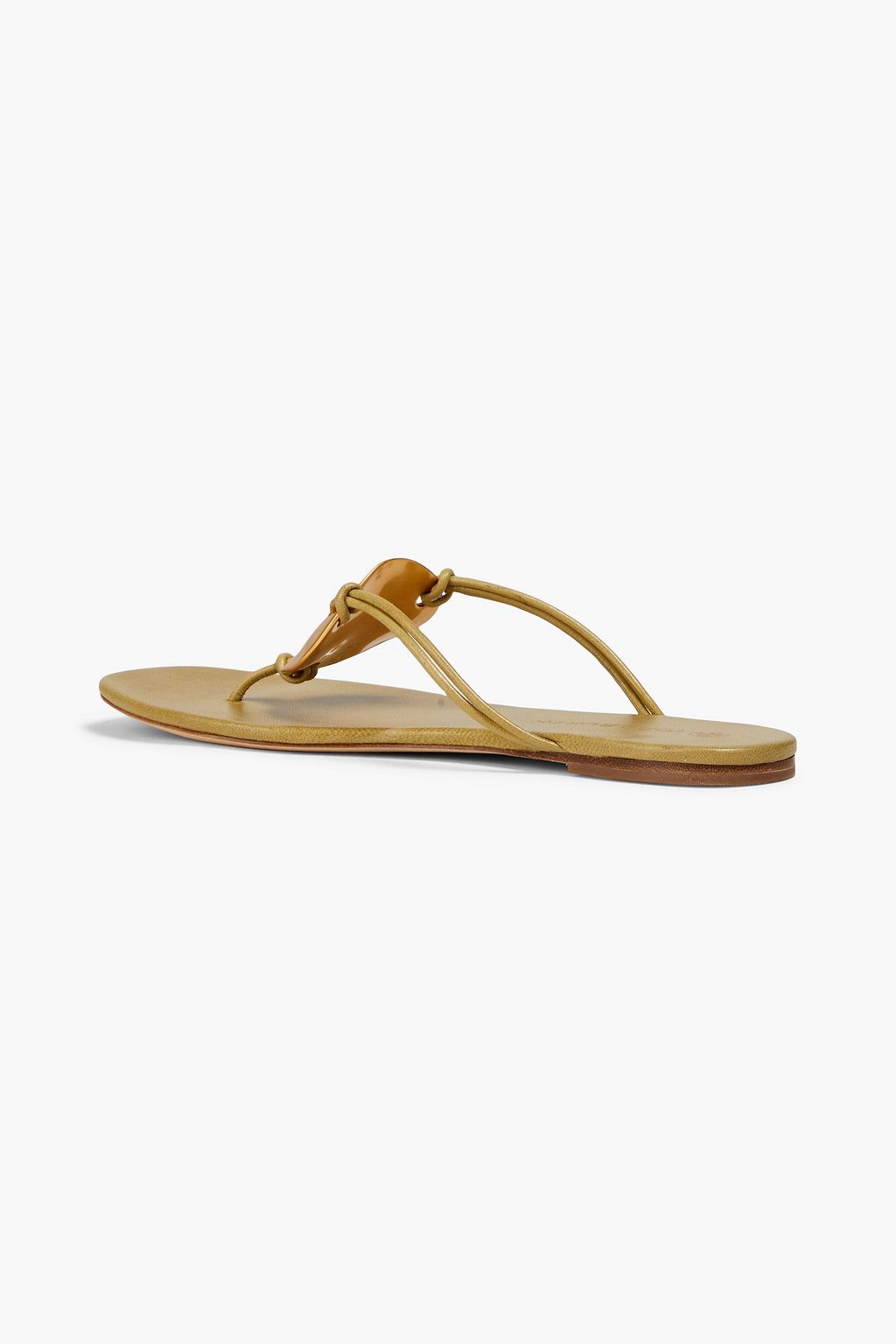 TORY BURCH 파토스 장식 디테일 가죽 샌들