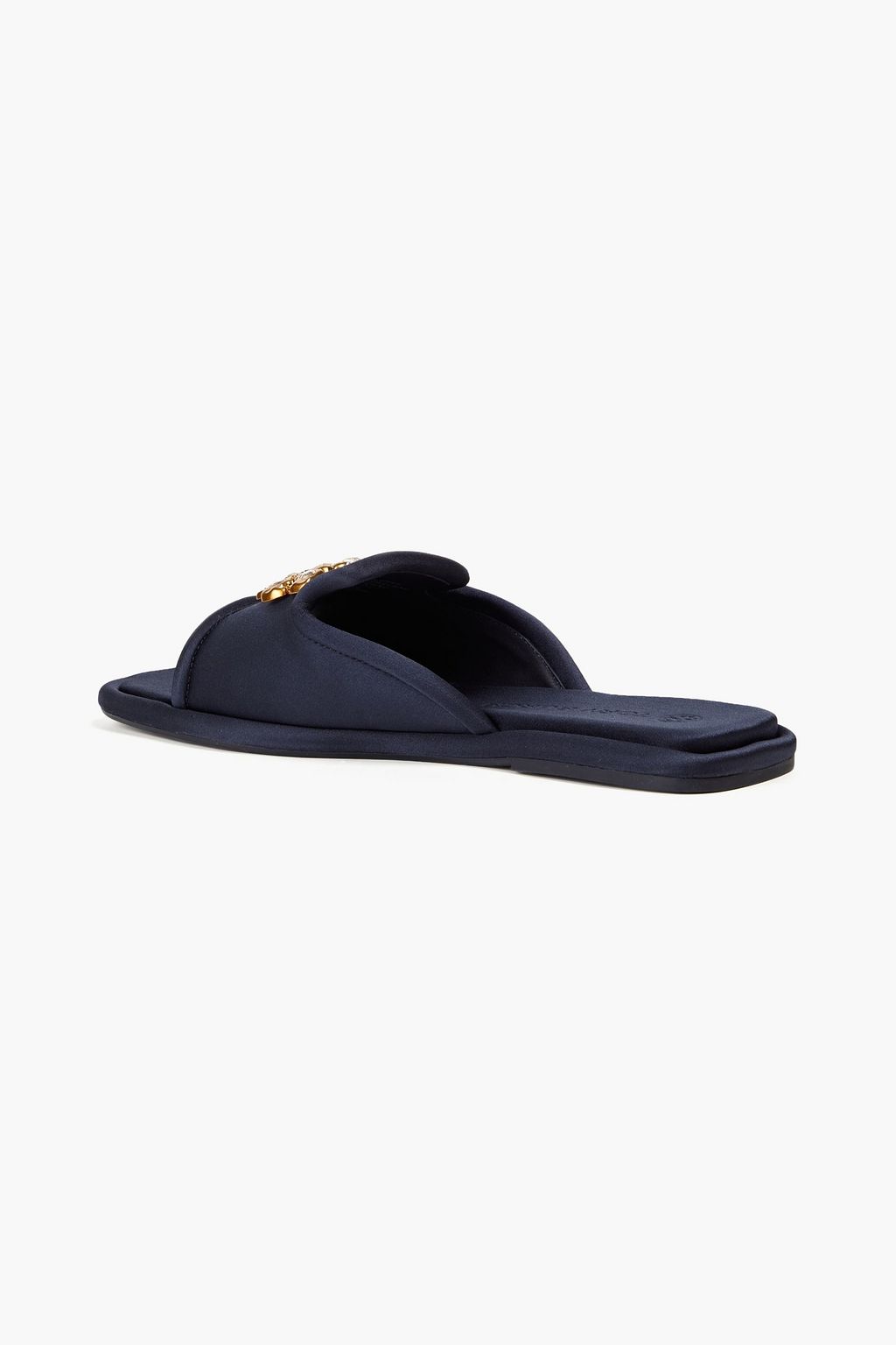 TORY BURCH Embellished satin slides