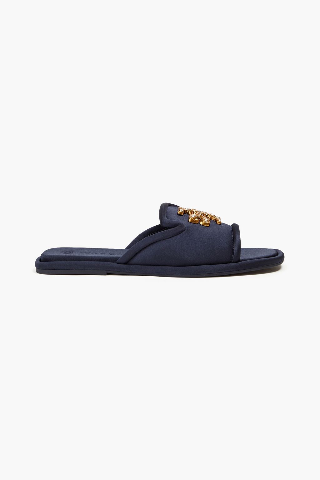 TORY BURCH Embellished satin slides | THE OUTNET