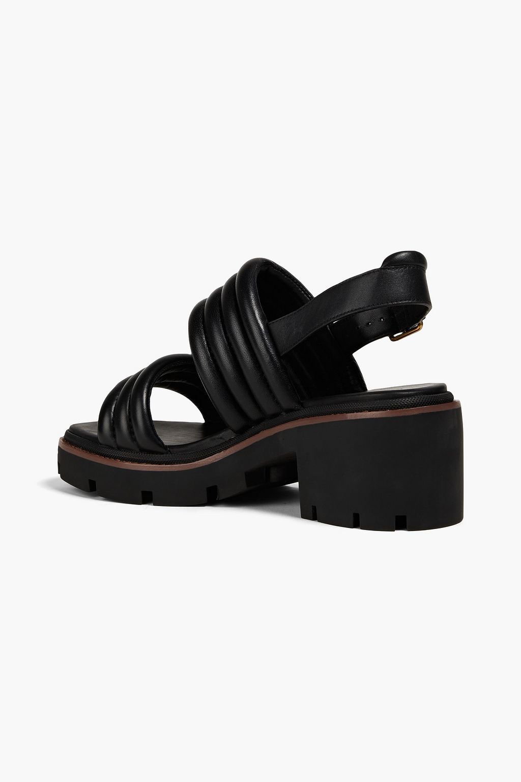 TORY BURCH レザー スリングバックサンダル キルティング