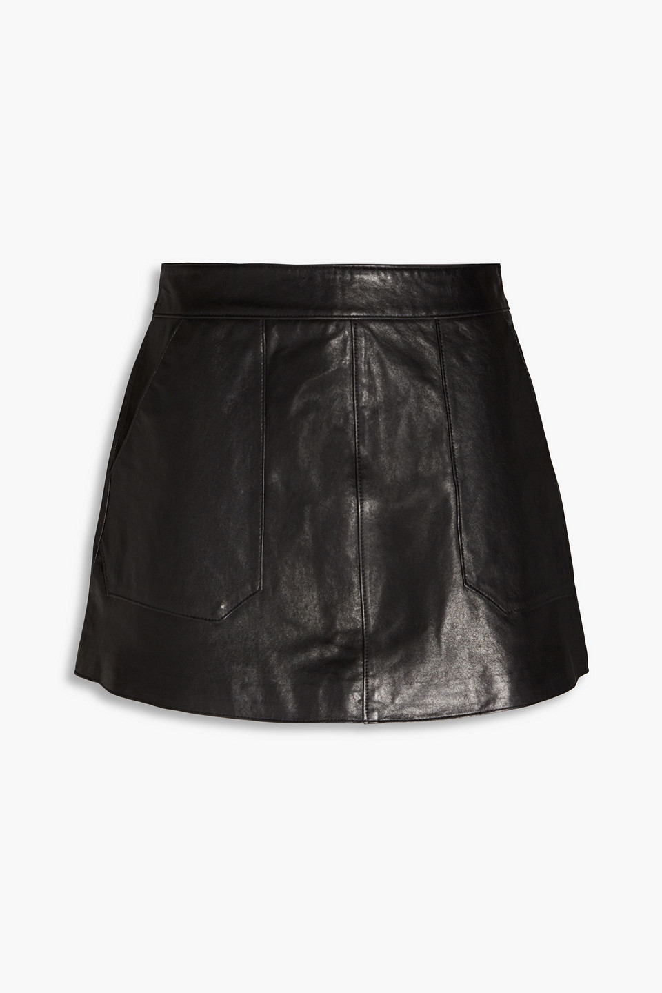 Envelope 1976 Hill Leather Skirt In Black