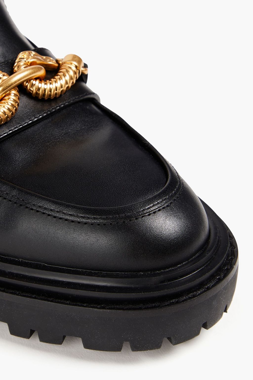 TORY BURCH 제사 장식 디테일 가죽 로퍼