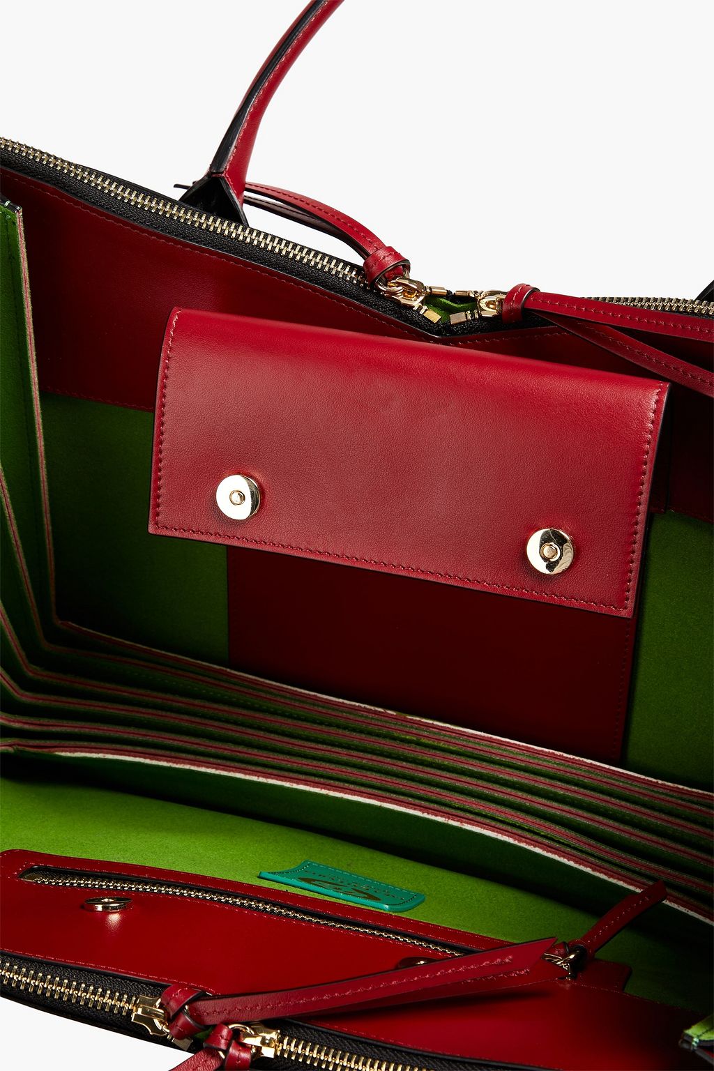 SARA BATTAGLIA Tati Plissé leather tote