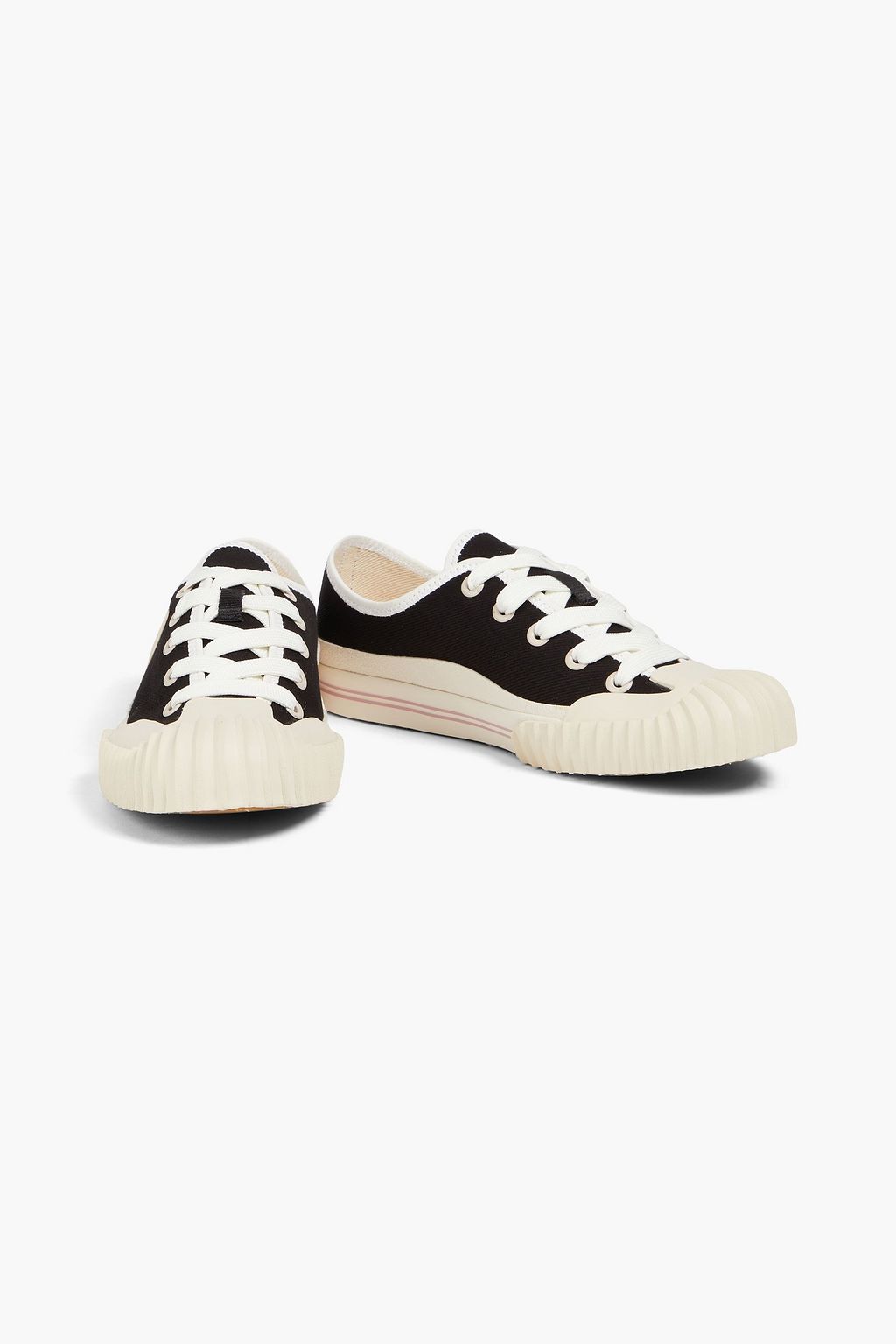 ACNE STUDIOS Laceup canvas sneakers THE