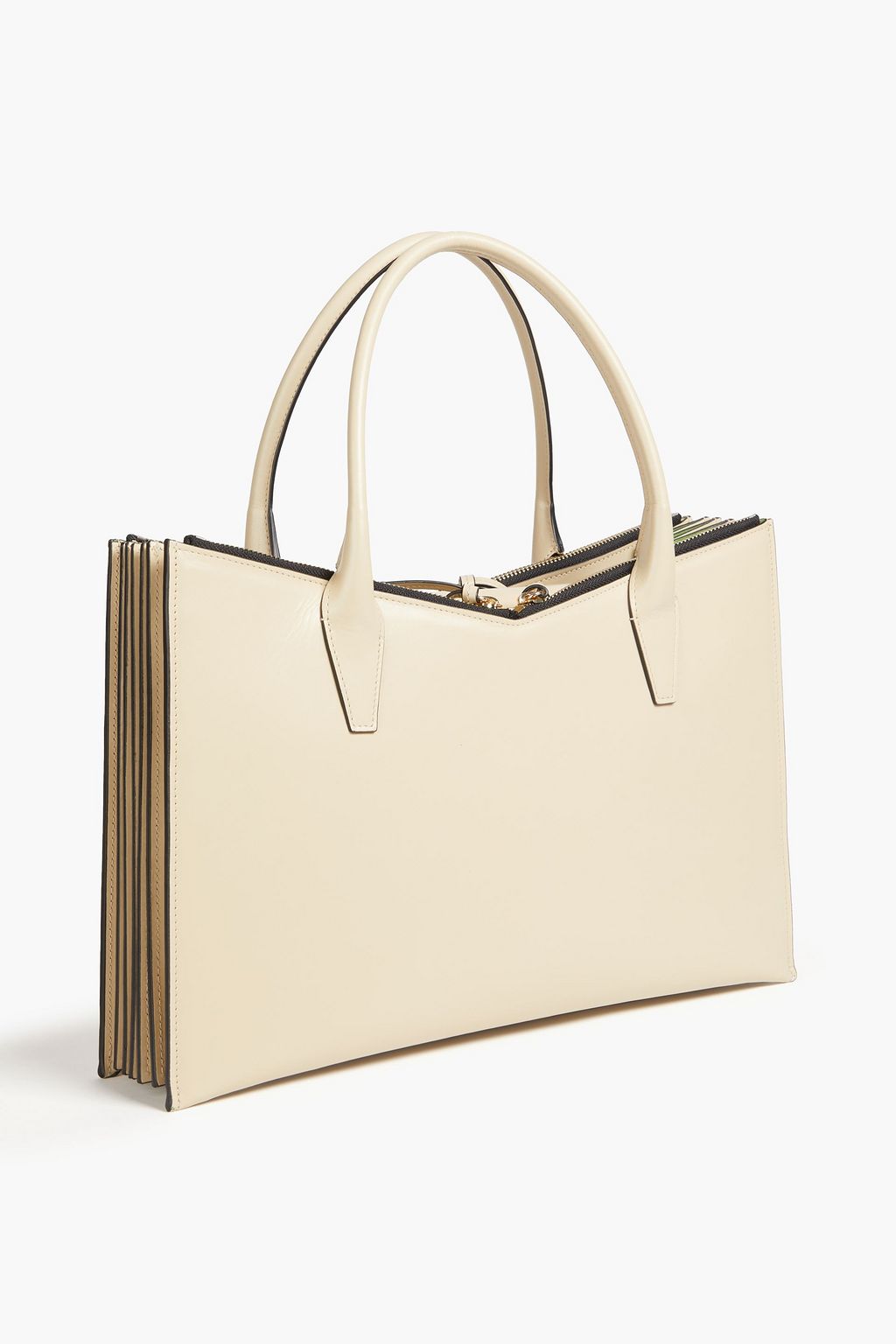 SARA BATTAGLIA Tati Plissé leather tote