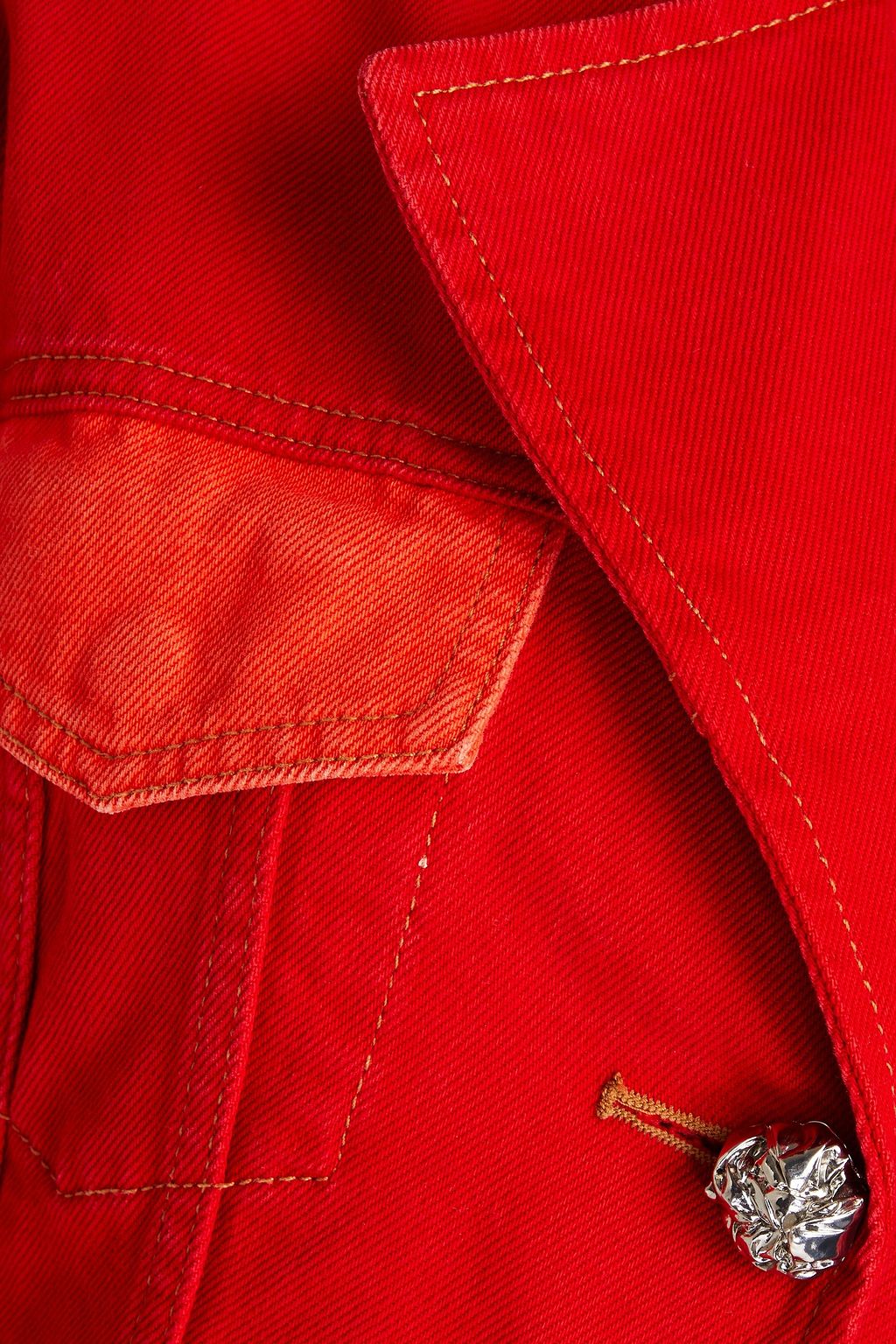 GANNI Two-tone denim jacket