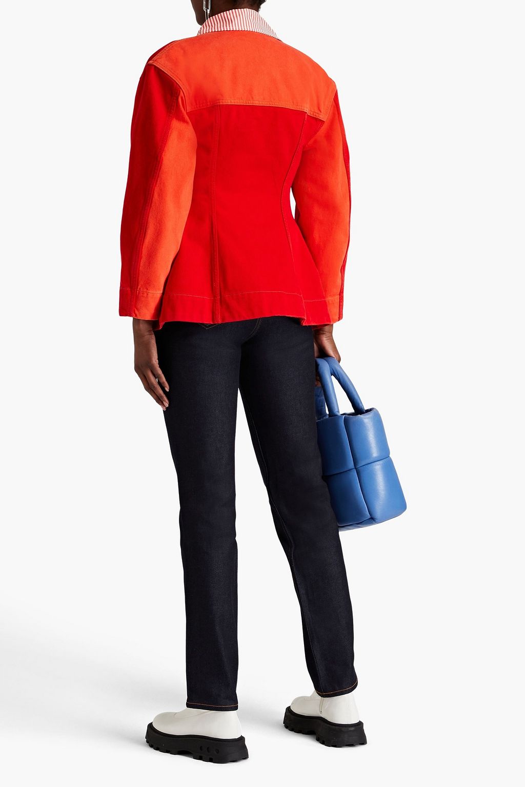 GANNI Two-tone denim jacket