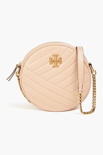 Tory Burch SMALL KIRA CHEVRON CONVERTIBLE SHOULDER BAG, Neutrals