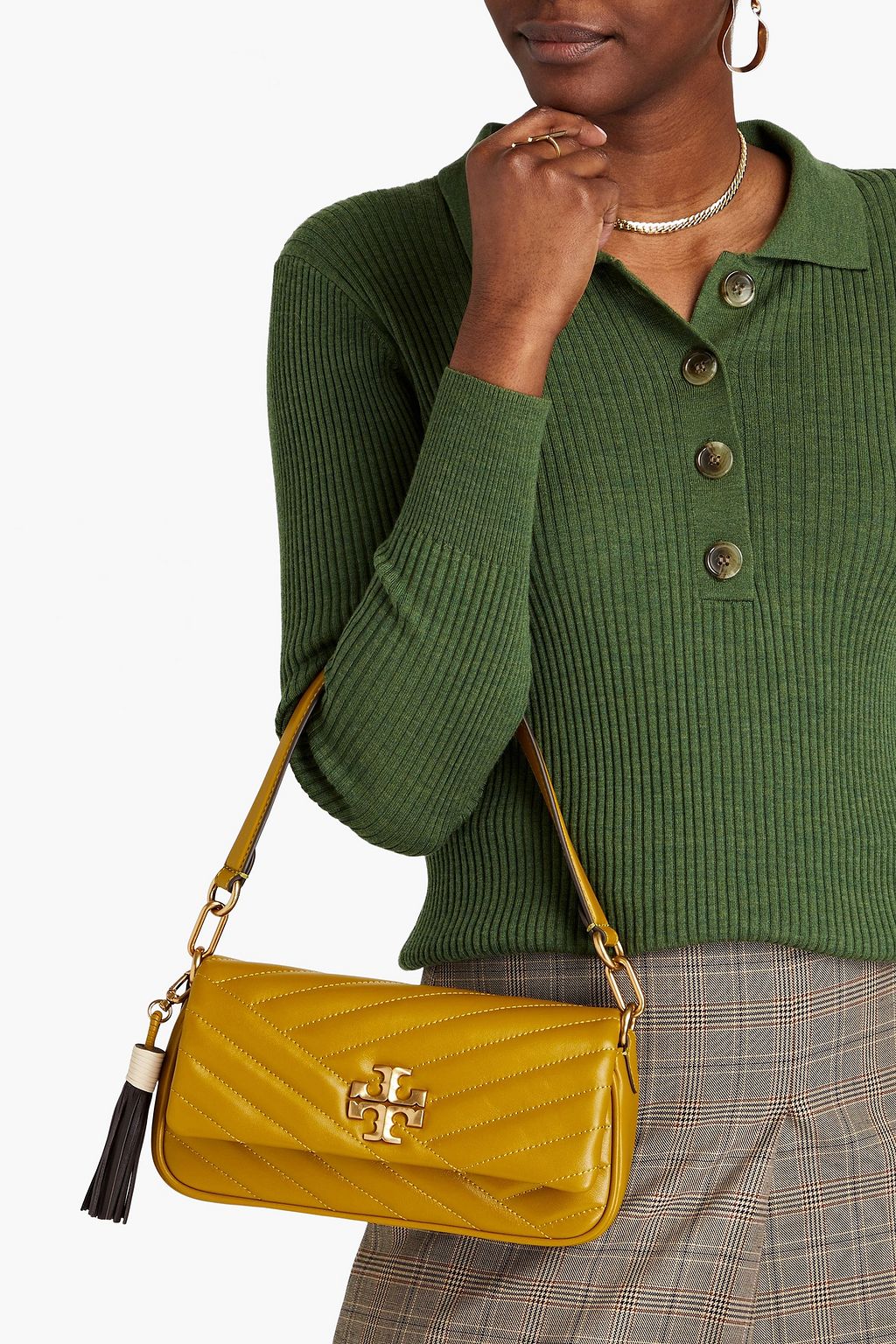 TORY BURCH Kira quilted leather shoulder bag