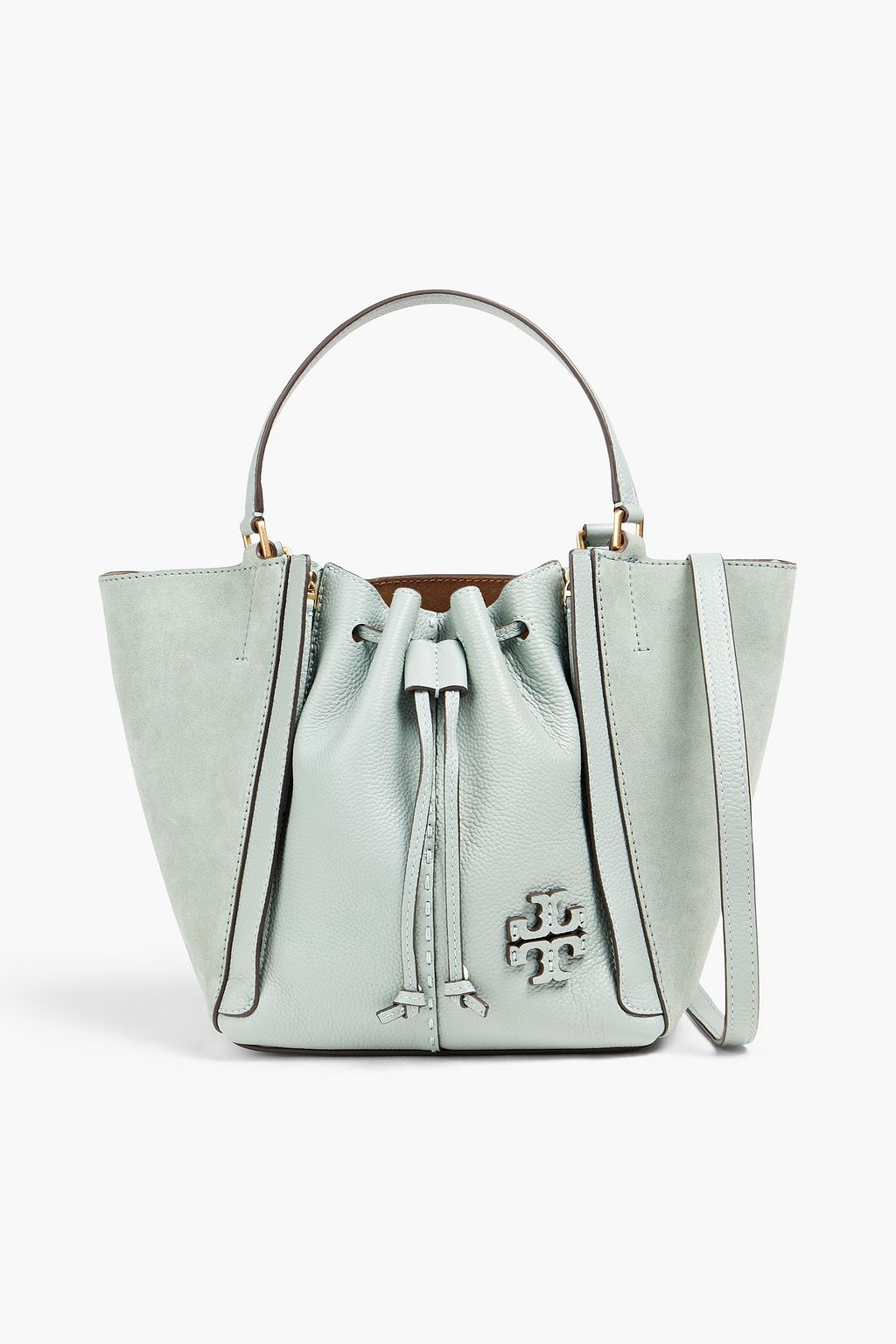 TORY BURCH McGraw Dragonfly suede and pebbled-leather tote | Sale up to 70%  off | THE OUTNET