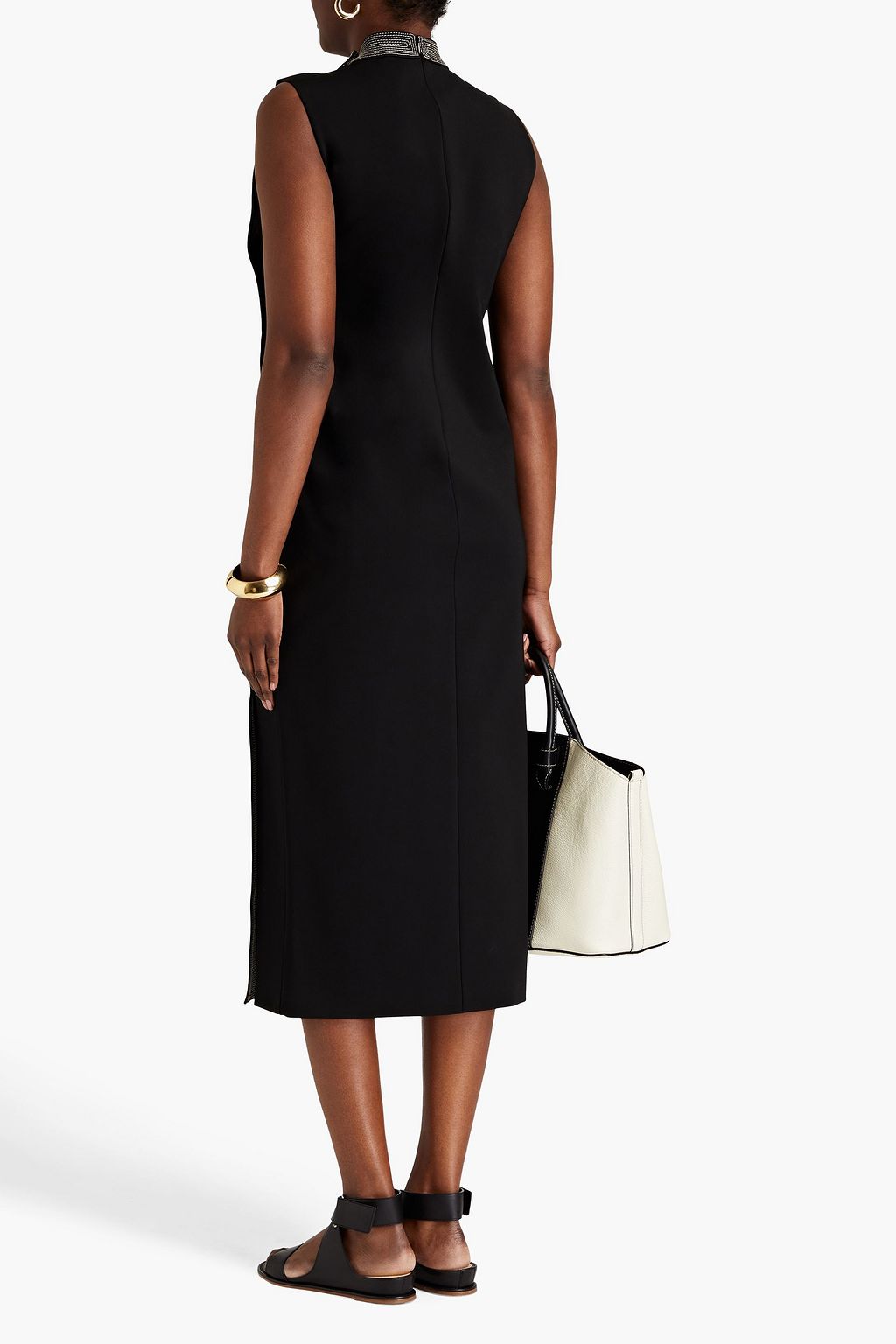 TORY BURCH Crepe midi dress