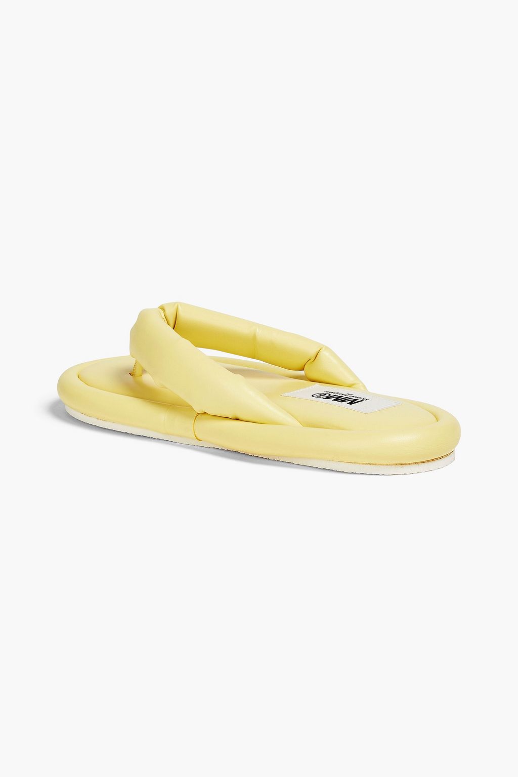 MM6 MAISON MARGIELA Padded faux leather flip flops THE