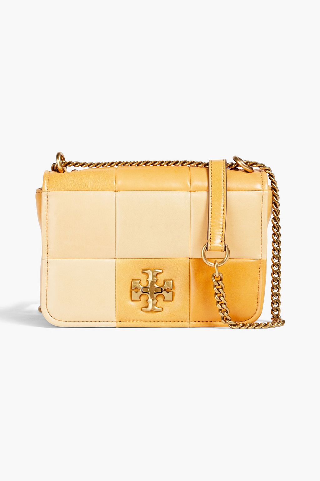 Marigold Patchwork leather shoulder bag | TORY BURCH | THE OUTNET