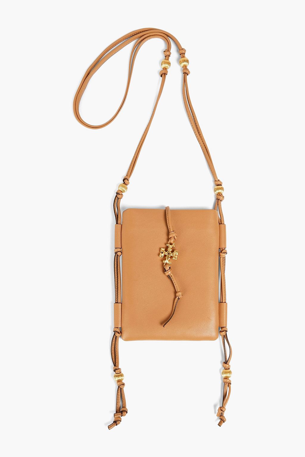 TORY BURCH Embellished leather phone pouch | Sale up to 70% off | THE OUTNET