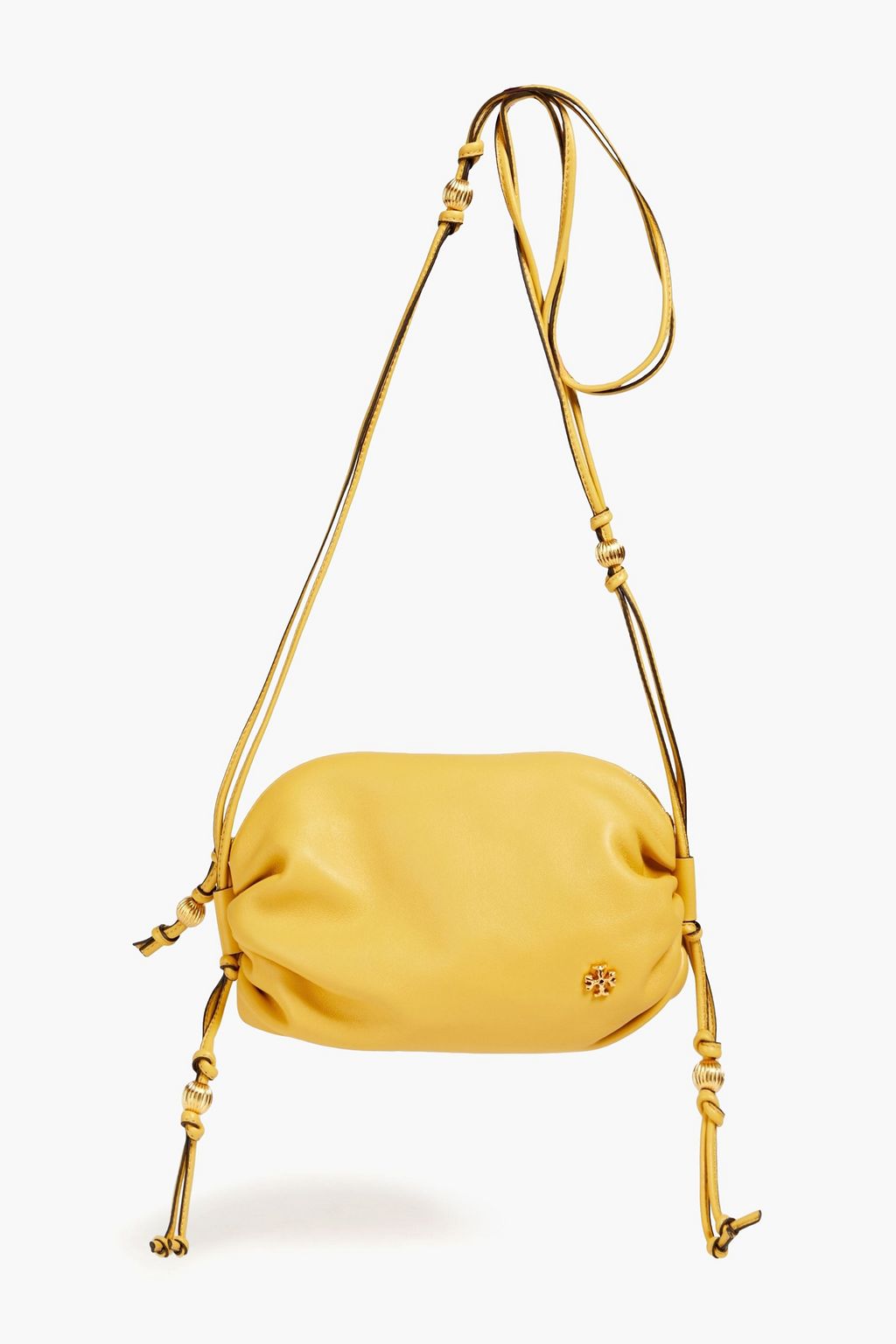 TORY BURCH Gathered leather shoulder bag | Sale up to 70% off | THE OUTNET