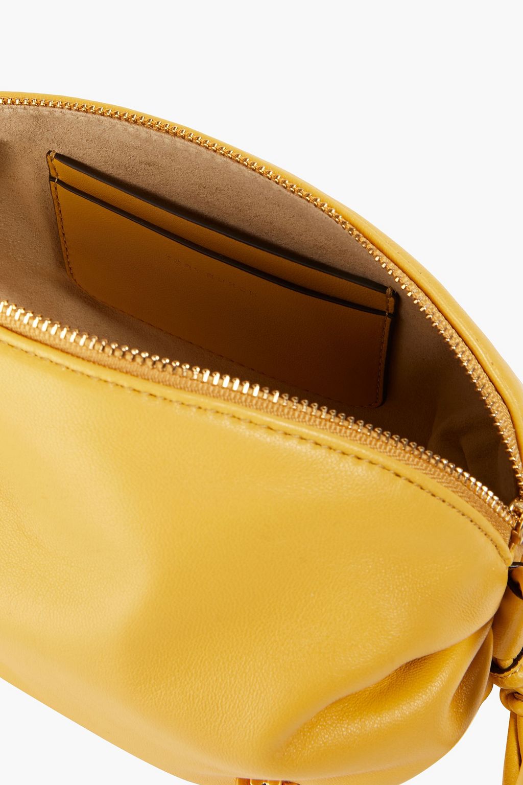 TORY BURCH レザー ショルダーバッグ ギャザー入り