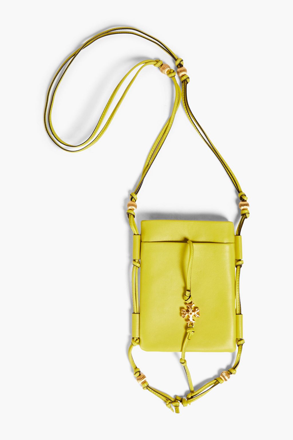 TORY BURCH Embellished leather phone pouch | Sale up to 70% off | THE OUTNET