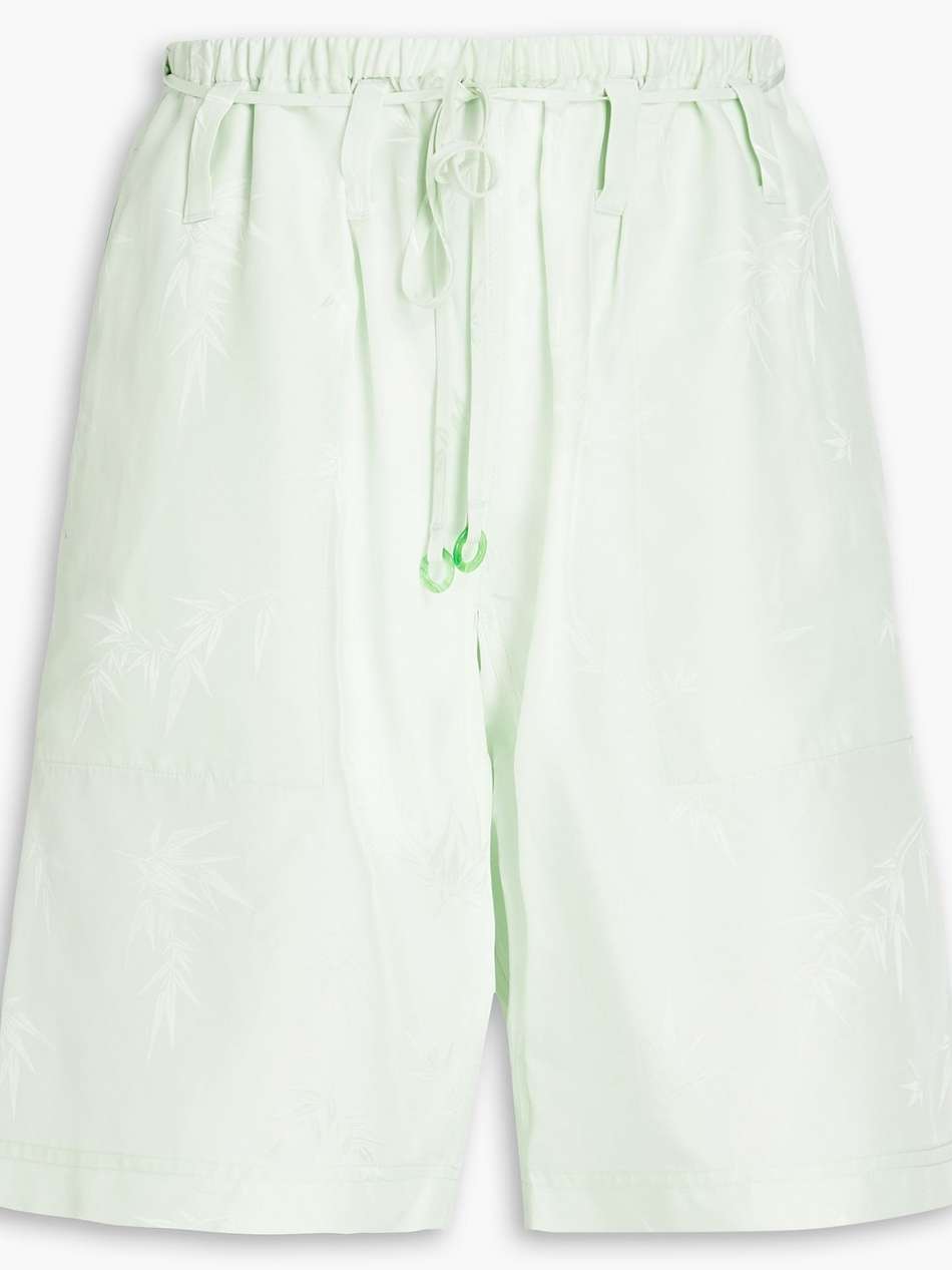 satin-jacquard shorts
