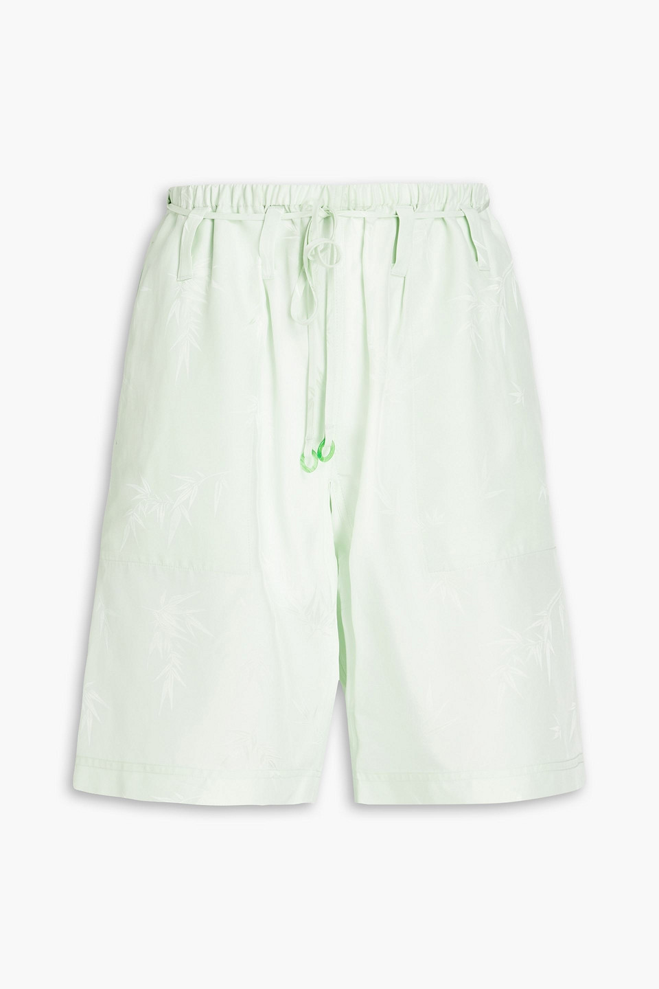 Alexander Wang Drawstring Pyjama Shorts In Mint