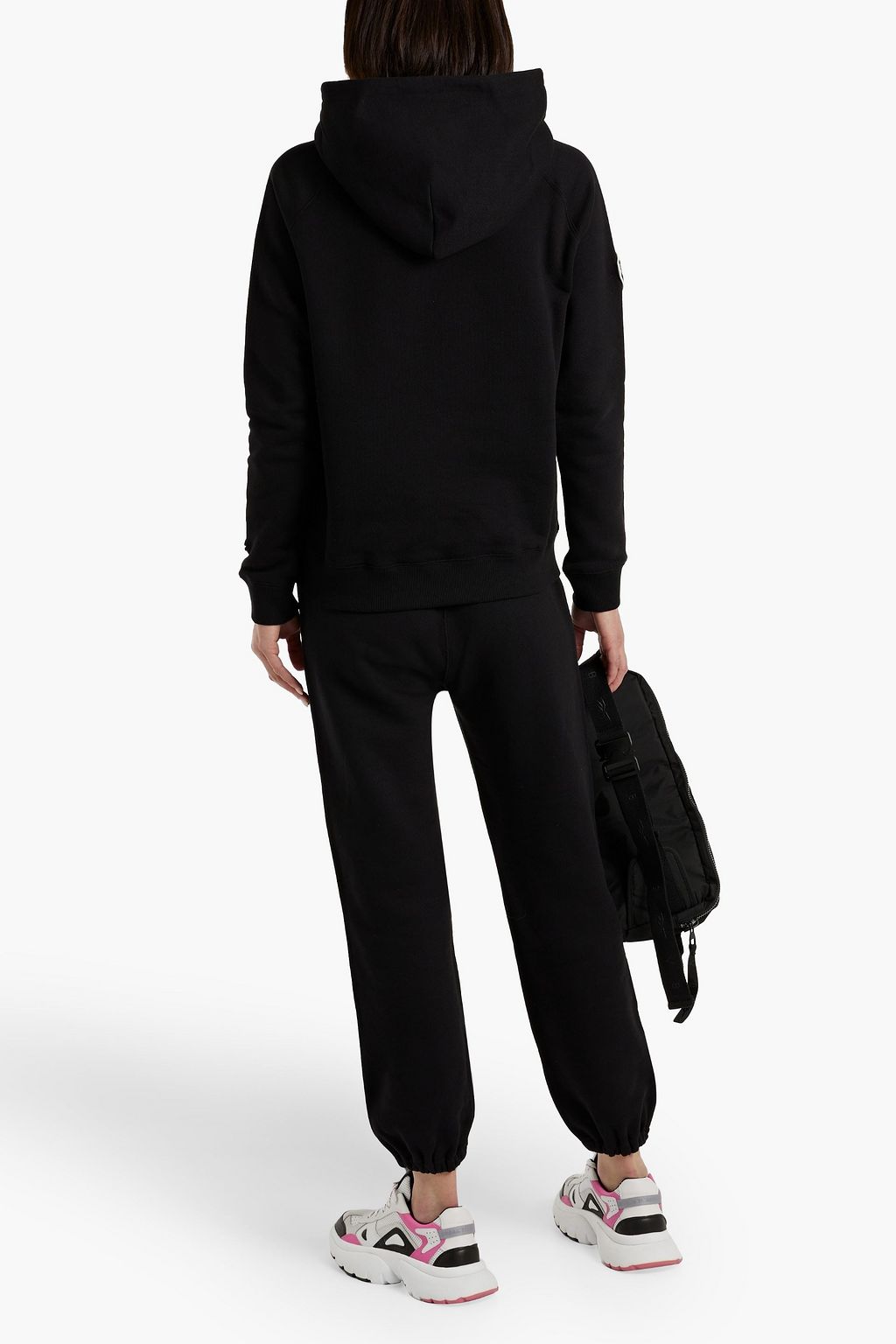 CHAMPION X NILI LOTAN Printed French cotton-terry track pants