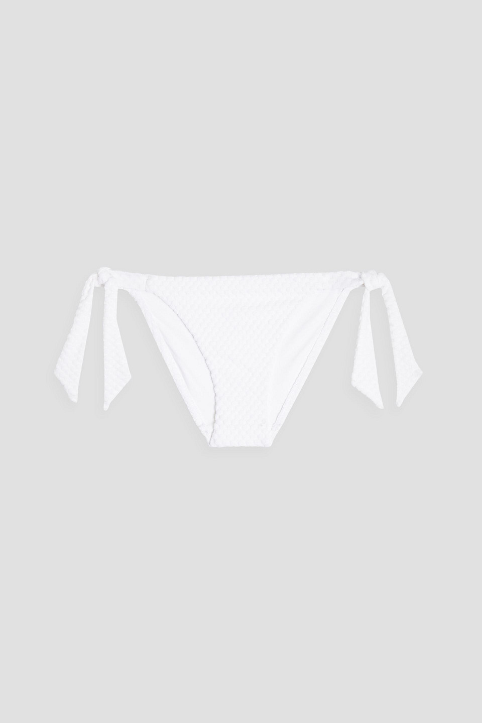 Seafolly Riviera Stretch-jacquard Low-rise Bikini Briefs In White