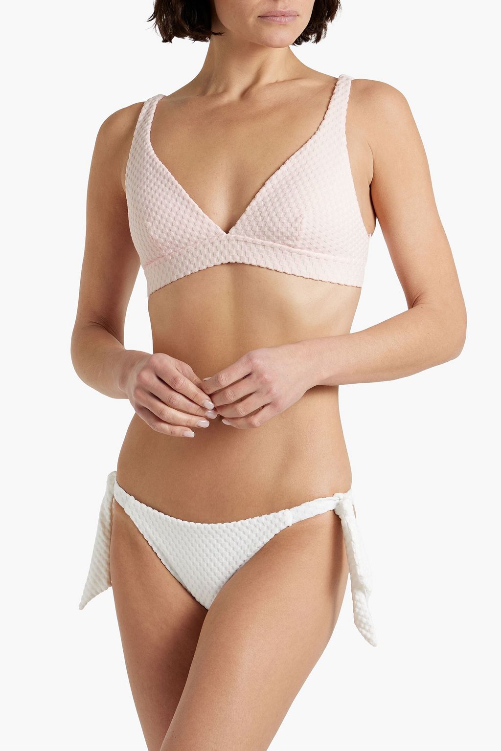 SEAFOLLY Riviera stretch-jacquard low-rise bikini briefs