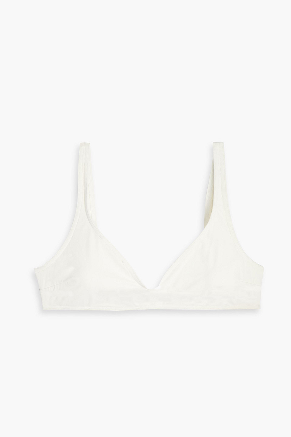 Zimmermann Seperates Scoop Triangle Bikini Top In Ivory