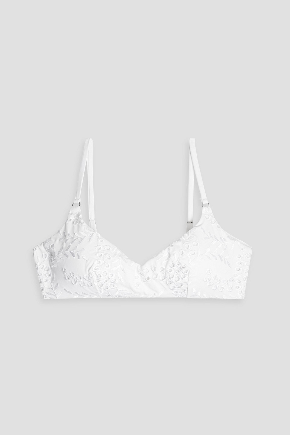 Costa Bella broderie anglaise bikini top