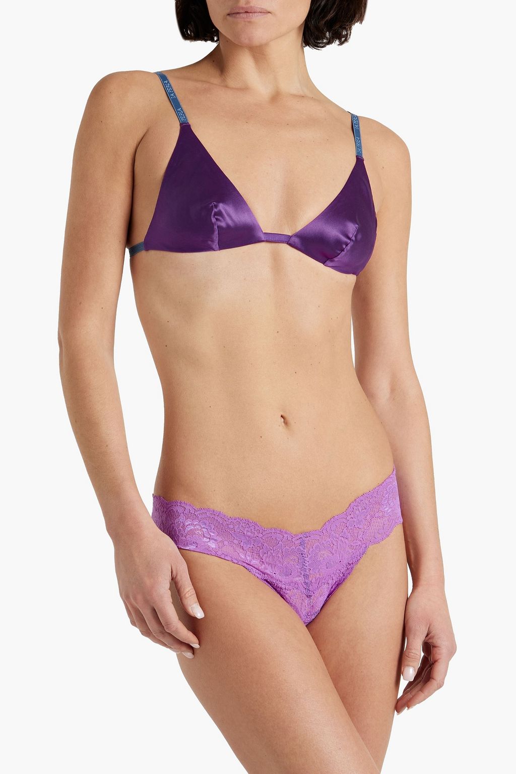 LA PERLA Stretch-silk soft-cup triangle bra