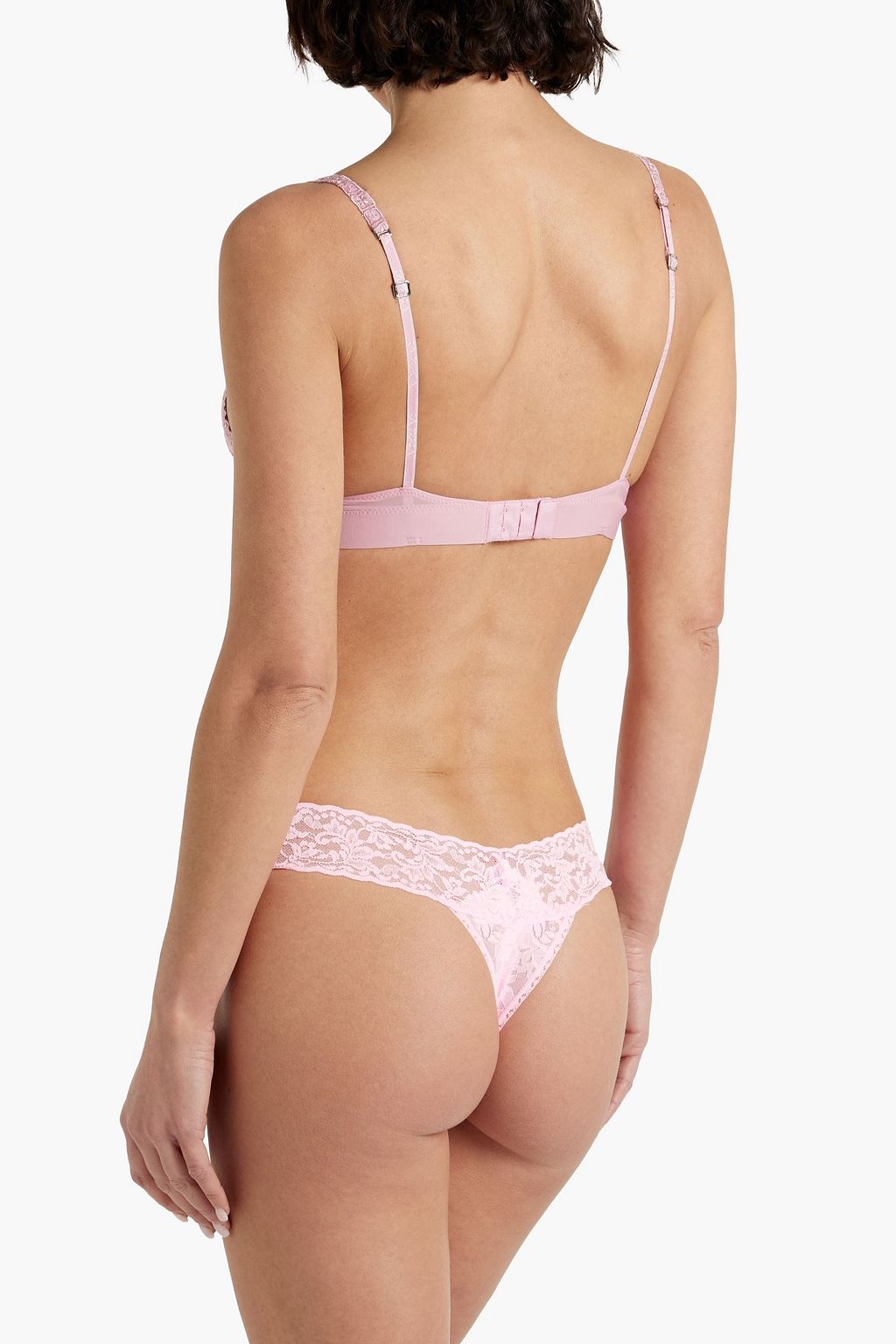 LA PERLA Lace and stretch-jersey underwired bra