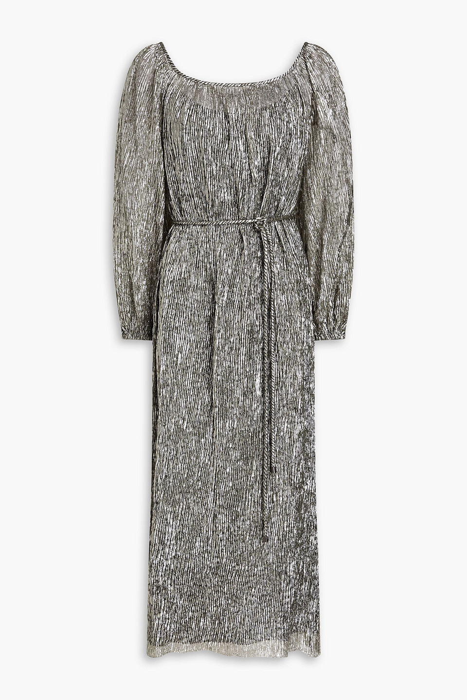 TORY BURCH LAMÉ MIDI DRESS