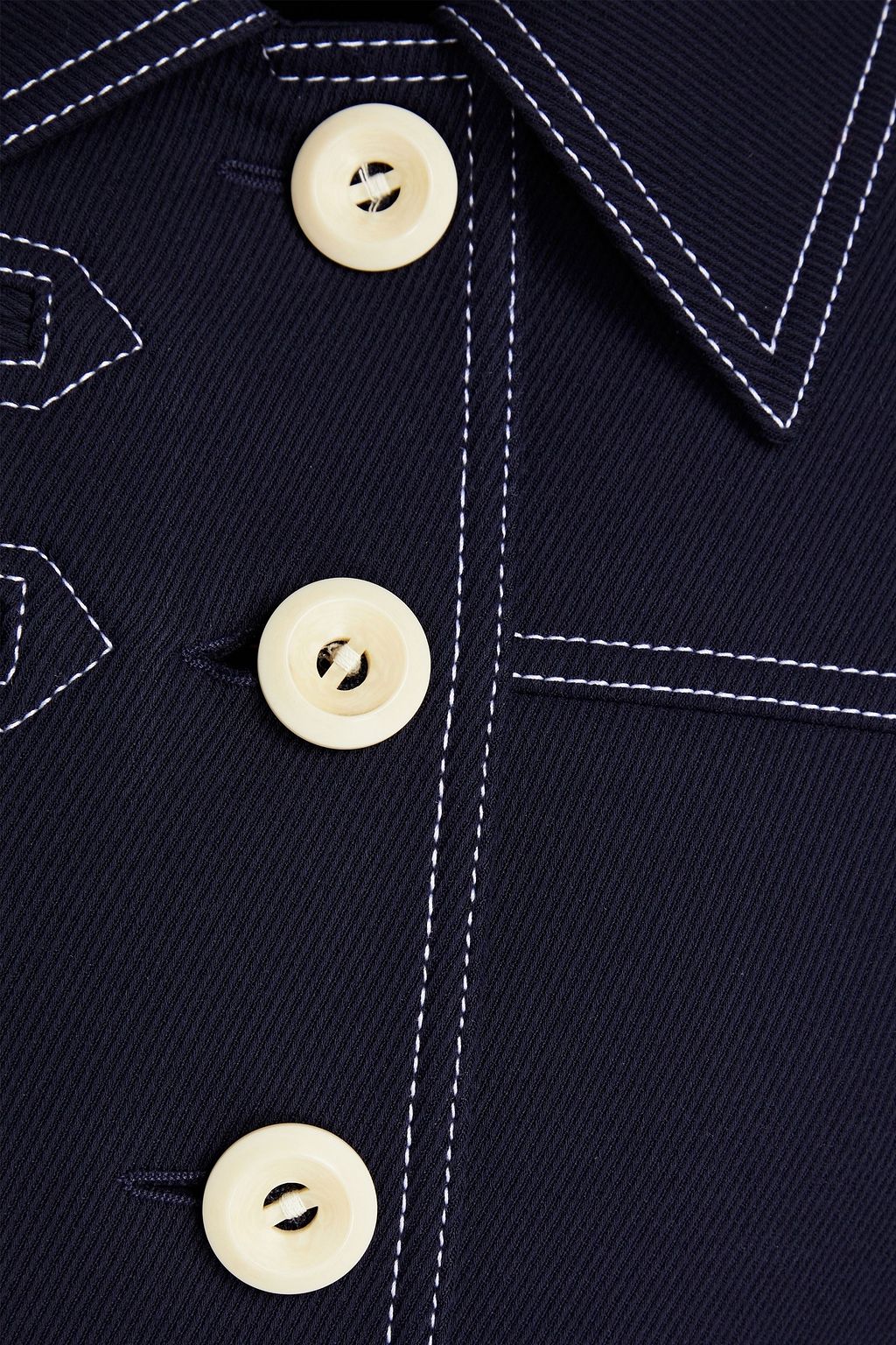 TORY BURCH Jacke aus Twill aus einer Baumwollmischung