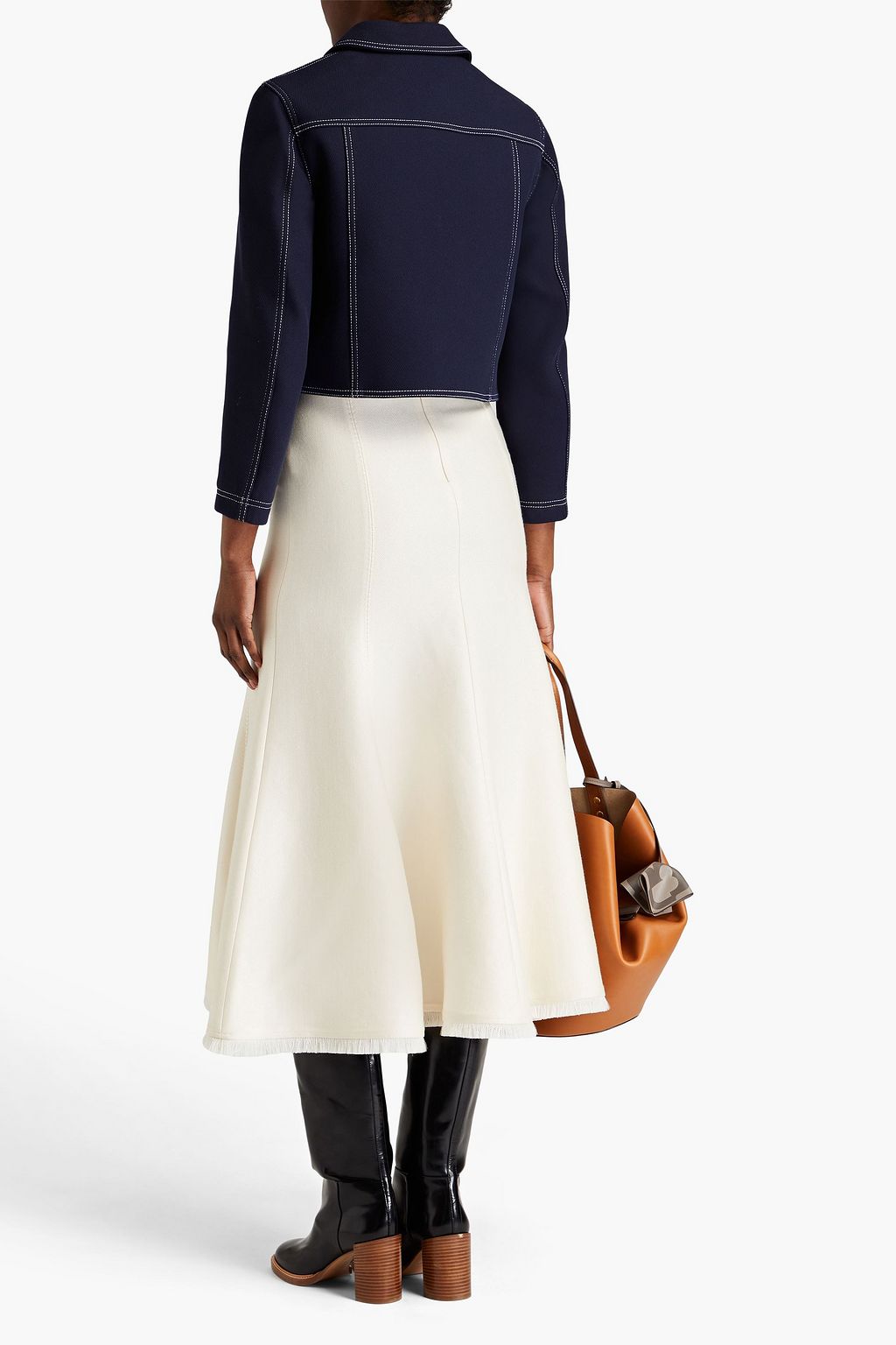TORY BURCH Jacke aus Twill aus einer Baumwollmischung
