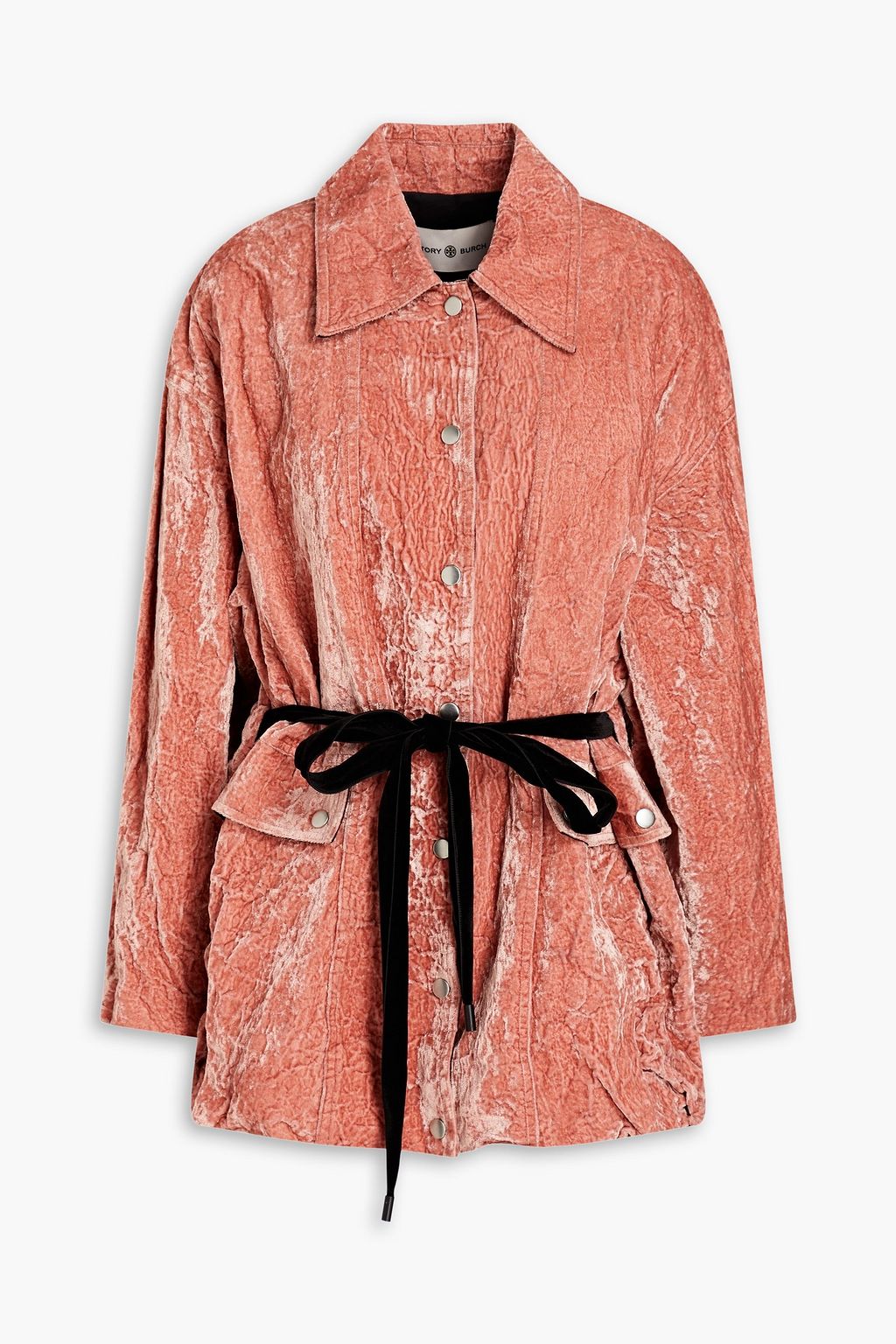 TORY BURCH Anorak oversized crushed-velvet jacket | Sale up to 70% off |  THE OUTNET