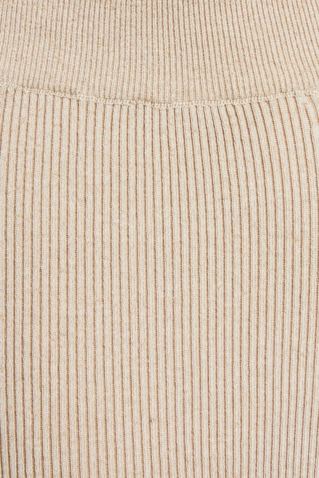 JACQUEMUS 리브 니트 플레어 팬츠