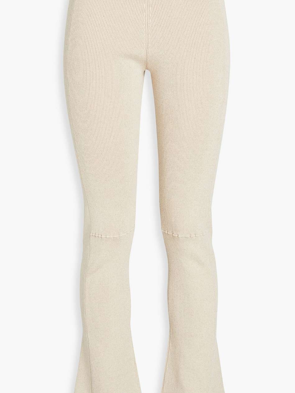 baunhila ribbed-knit flared pants
