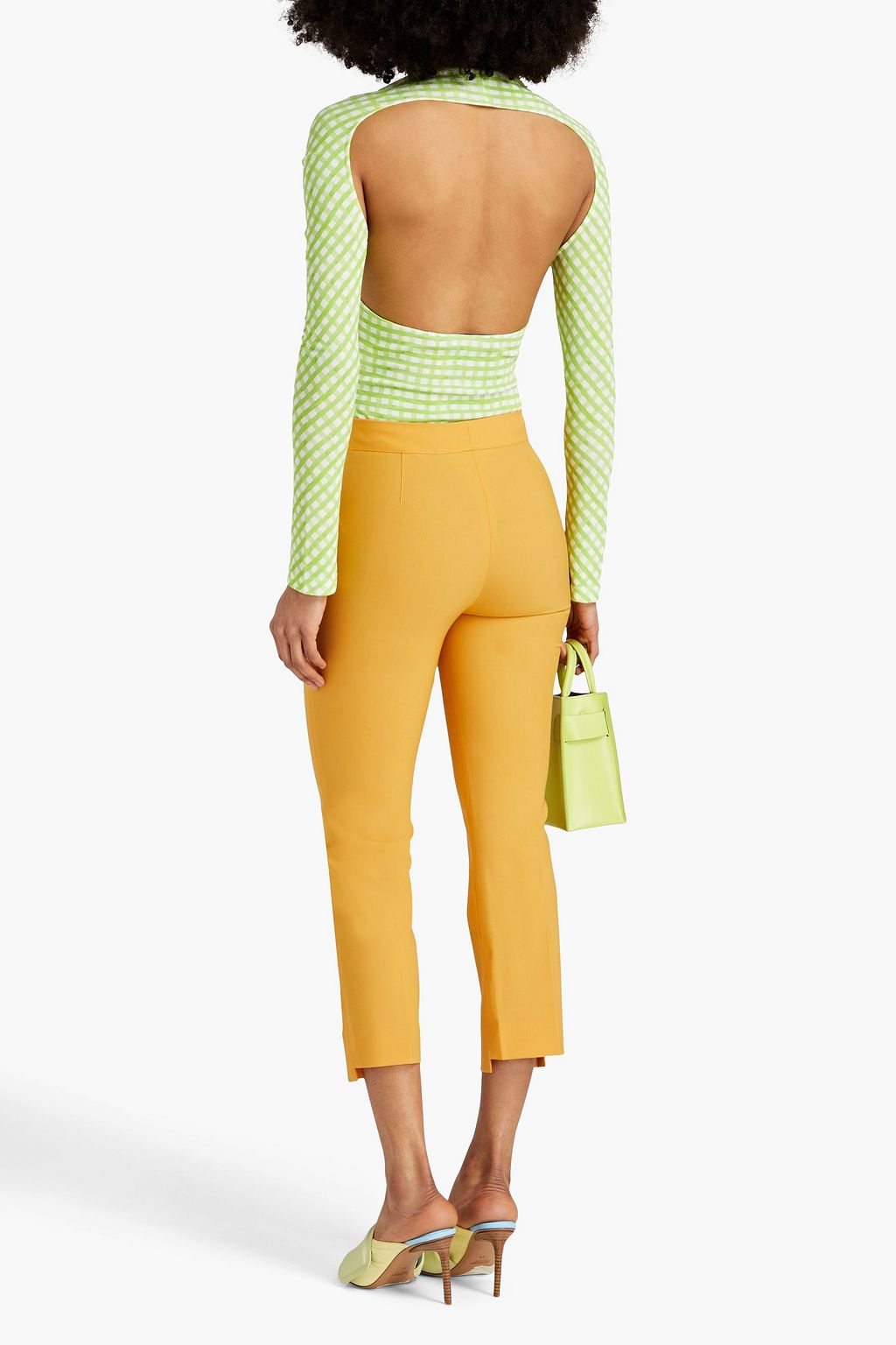 JACQUEMUS クロップド ストレッチウール スリムレッグパンツ