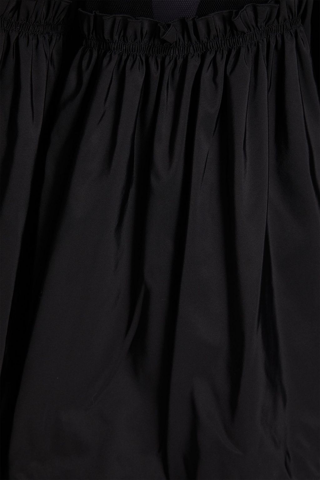 TORY BURCH Ruffled cotton-blend tulle and taffeta midi skirt