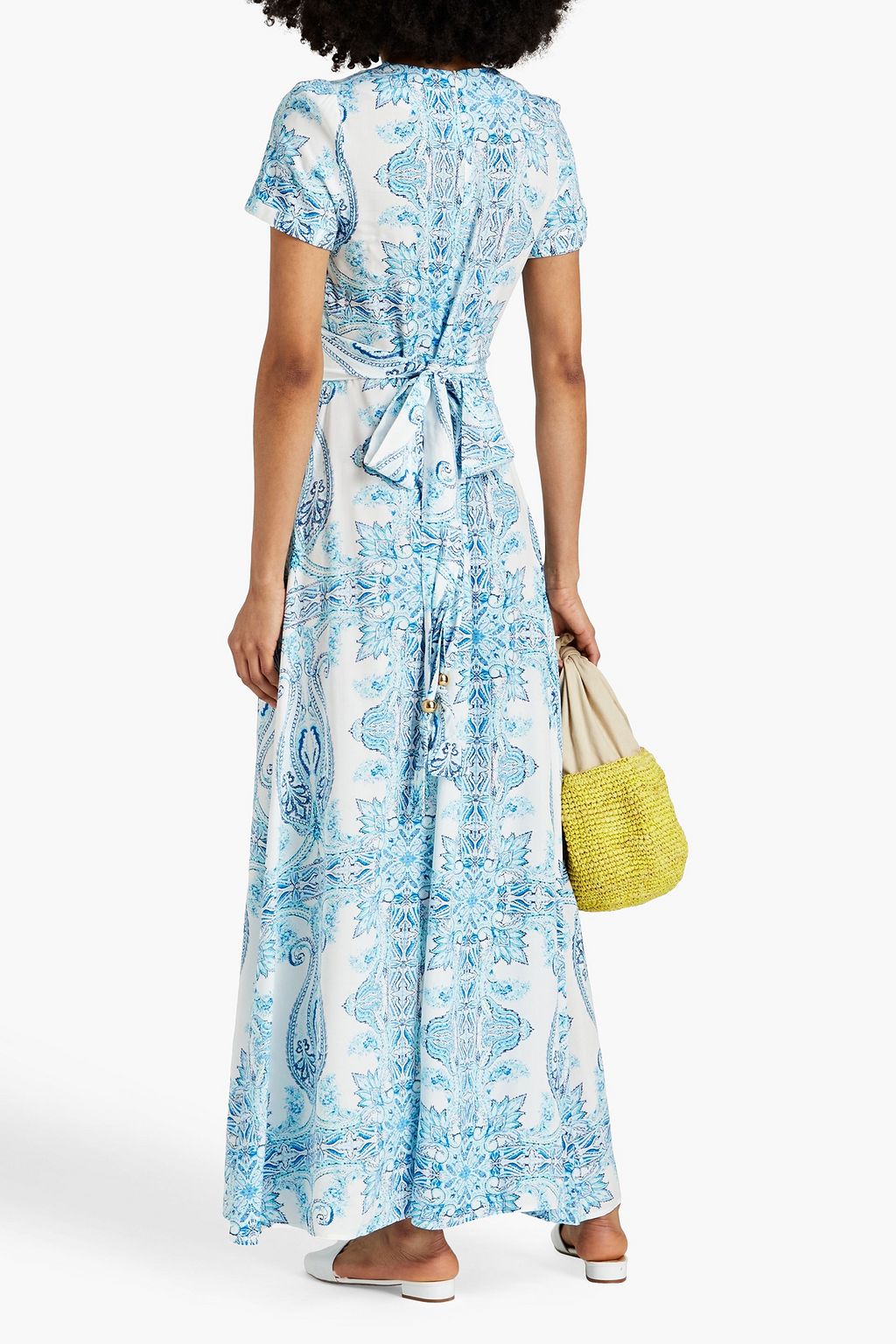 MELISSA ODABASH Petunia paisley-print voile maxi dress