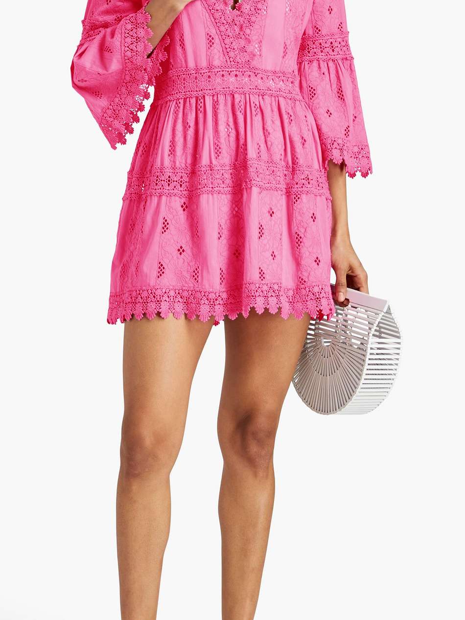 victoria broderie anglaise cotton mini dress