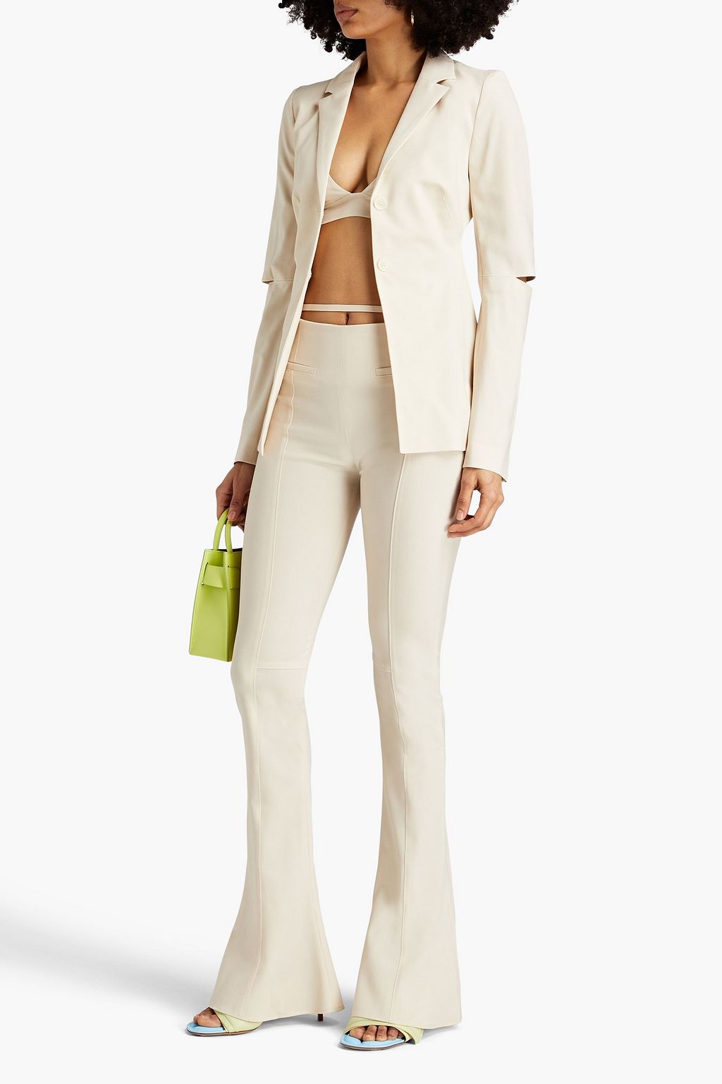 JACQUEMUS Tangelo stretch-wool flared pants