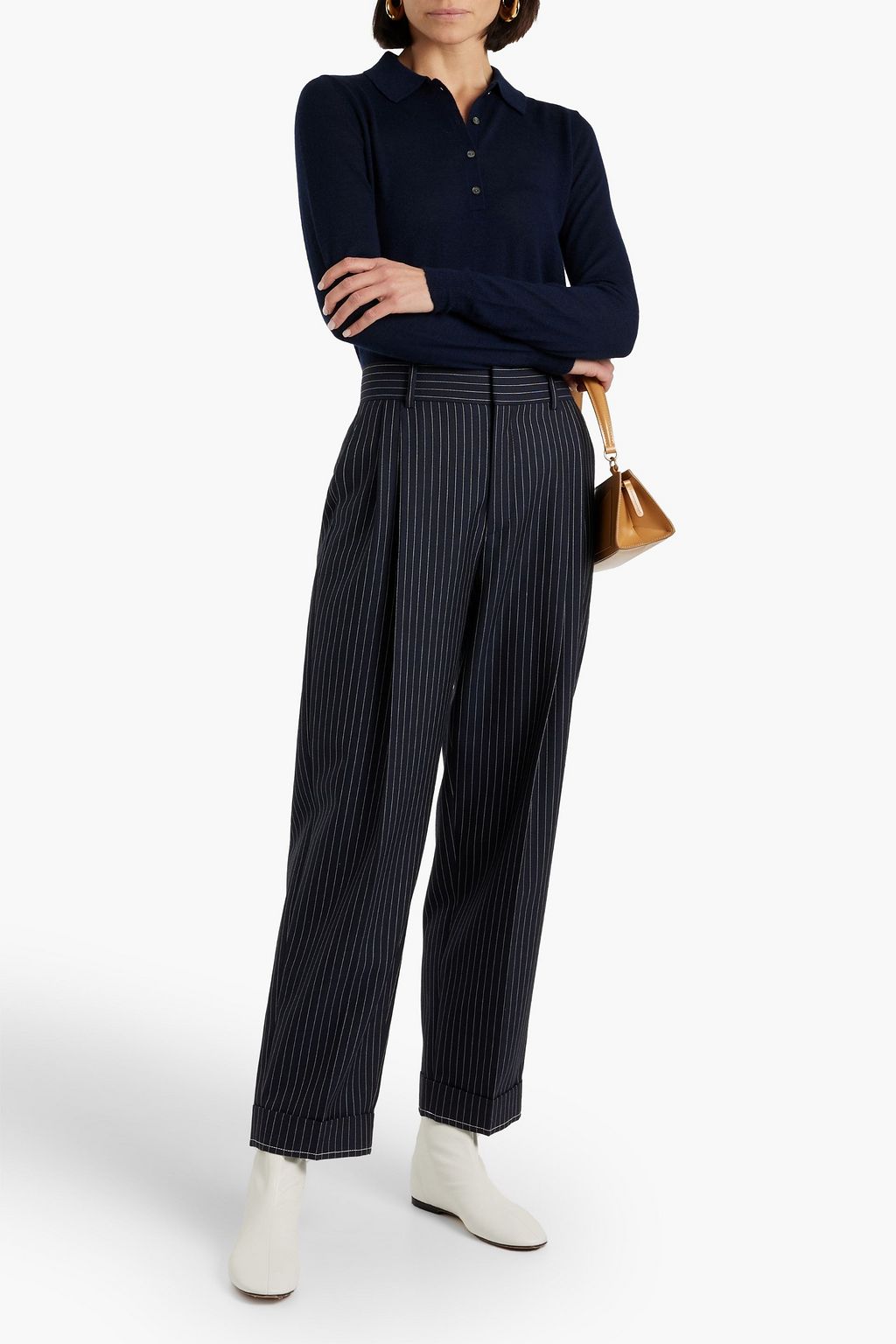 NILI LOTAN Cashmere polo sweater