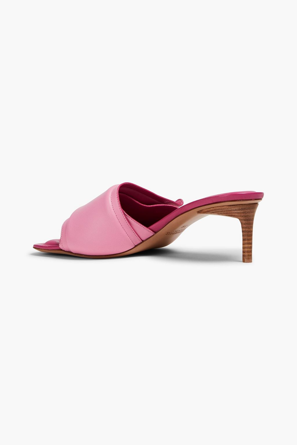 JACQUEMUS Piscine レザー ミュール パッド入り