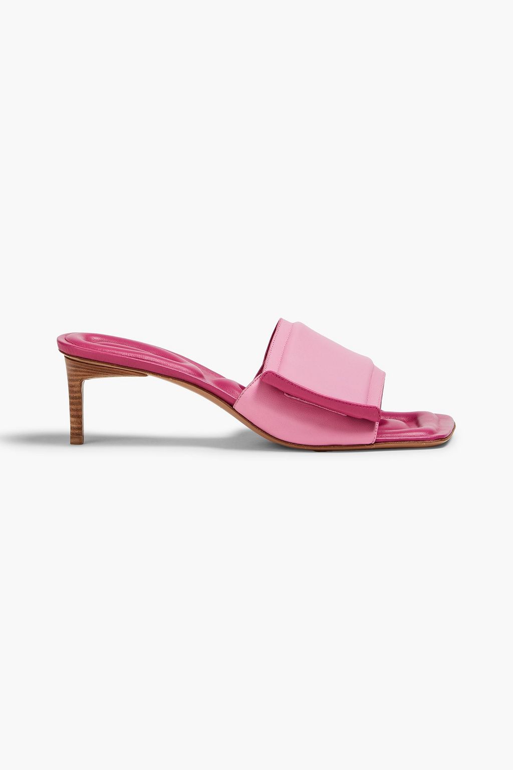 JACQUEMUS Piscine padded leather mules | THE OUTNET