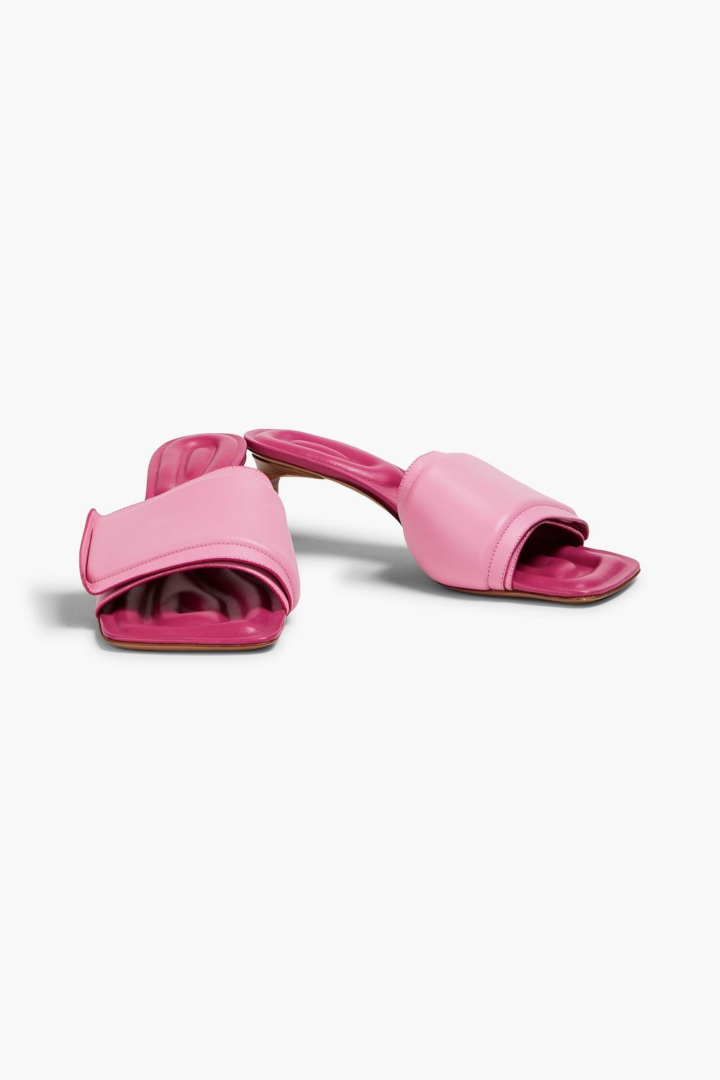 JACQUEMUS Piscine レザー ミュール パッド入り