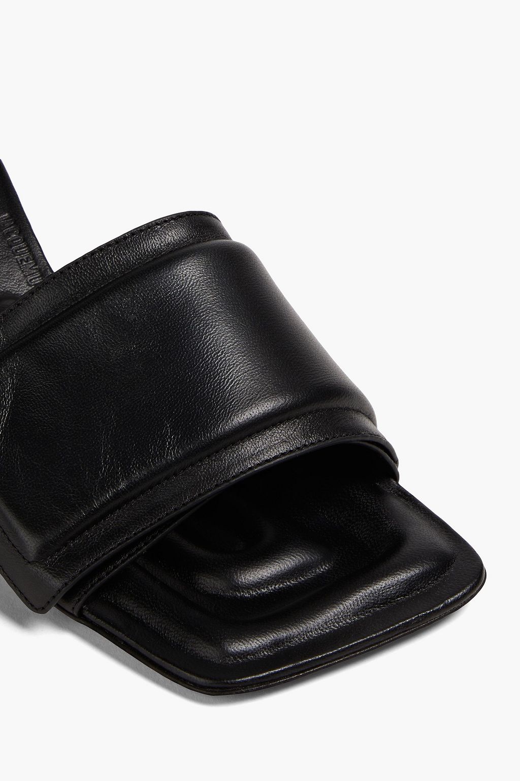 JACQUEMUS Piscine padded leather mules
