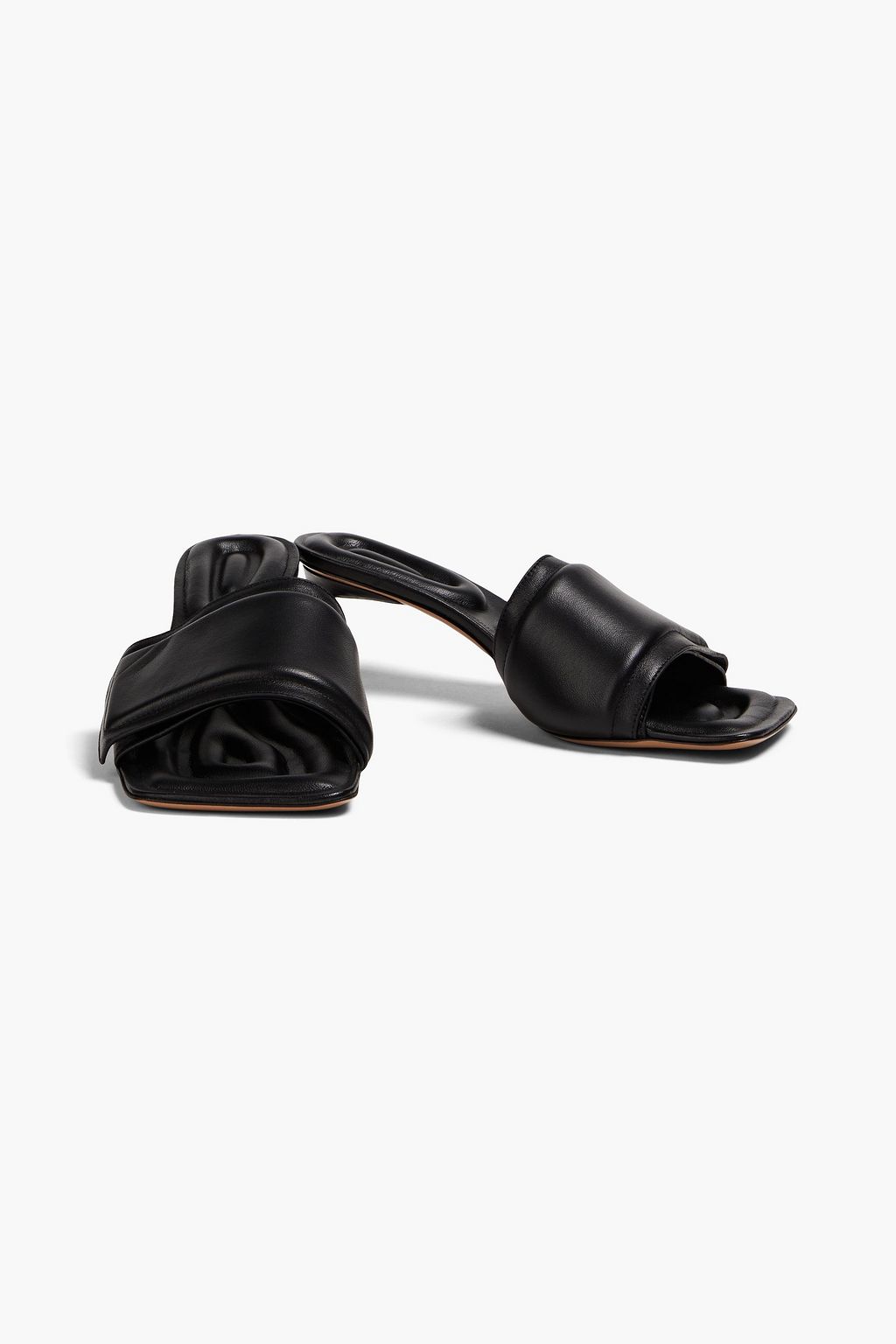 JACQUEMUS Piscine padded leather mules